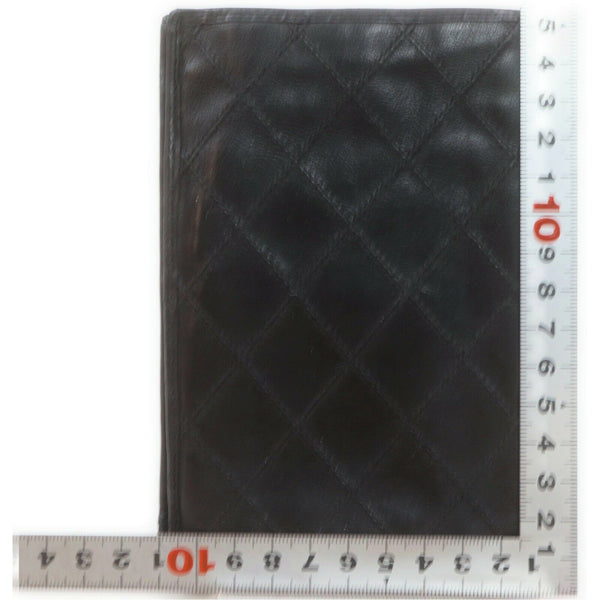 Chanel Wallet Black Lamb Skin