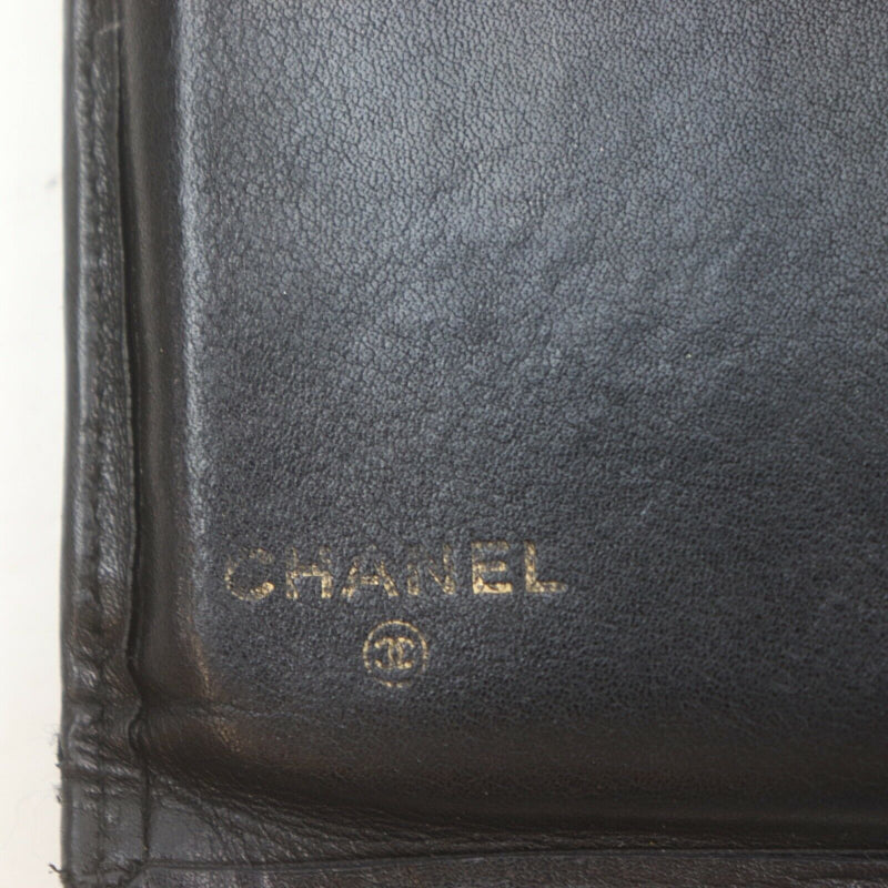 Chanel Wallet Black Lamb Skin