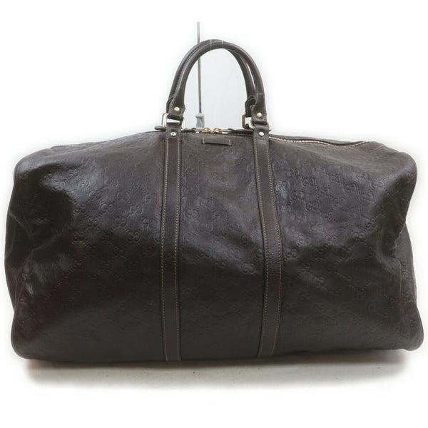 Gucci Travel Bag Dark Brown Leather