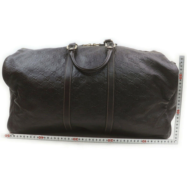 Gucci Travel Bag Dark Brown Leather