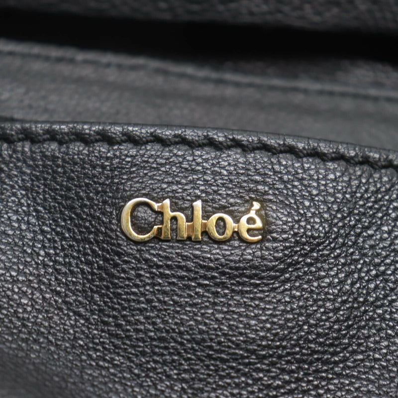 Chloe Hand Bag Elsie Black Leather