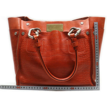 Chloe Hand Bag Orange Leather