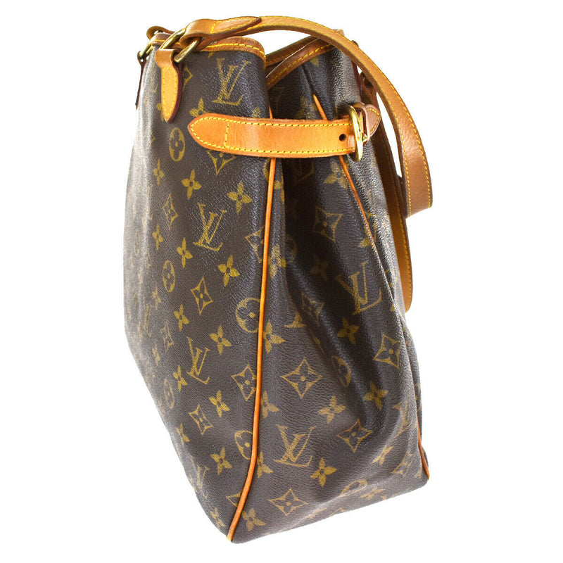 Louis Vuitton Batignolles Vertical Brown Canvas Shoulder Bag (Pre-Owne