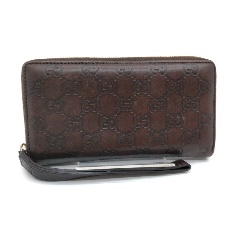 Gucci Zippy Wallet Brown Leather