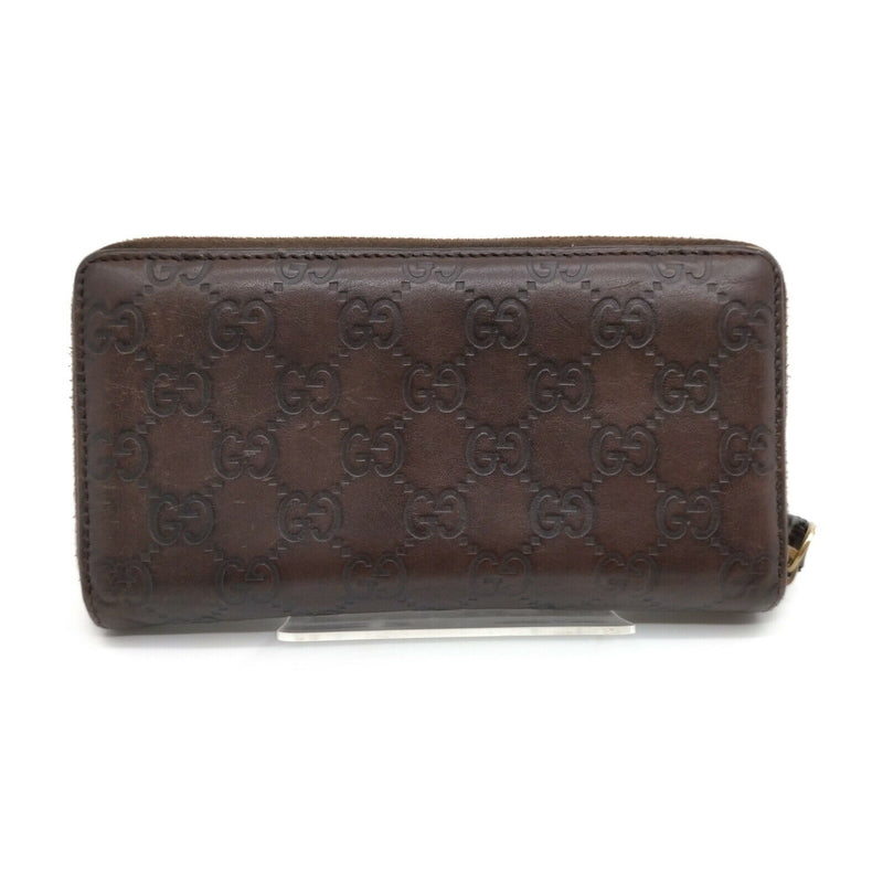 Gucci Zippy Wallet Brown Leather