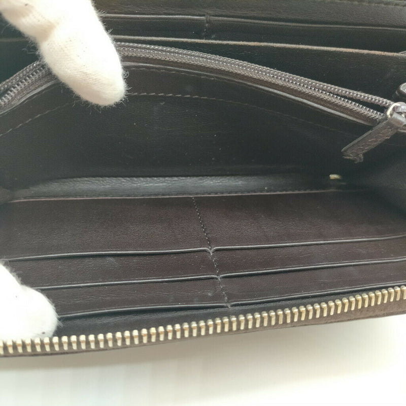 Gucci Zippy Wallet Brown Leather