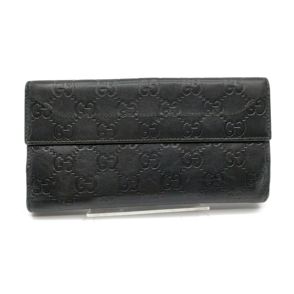 Gucci Long Wallet Black Leather