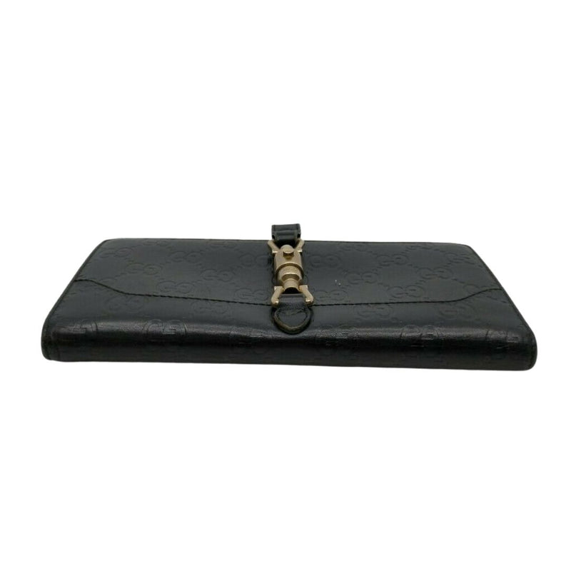 Gucci Long Wallet Black Leather