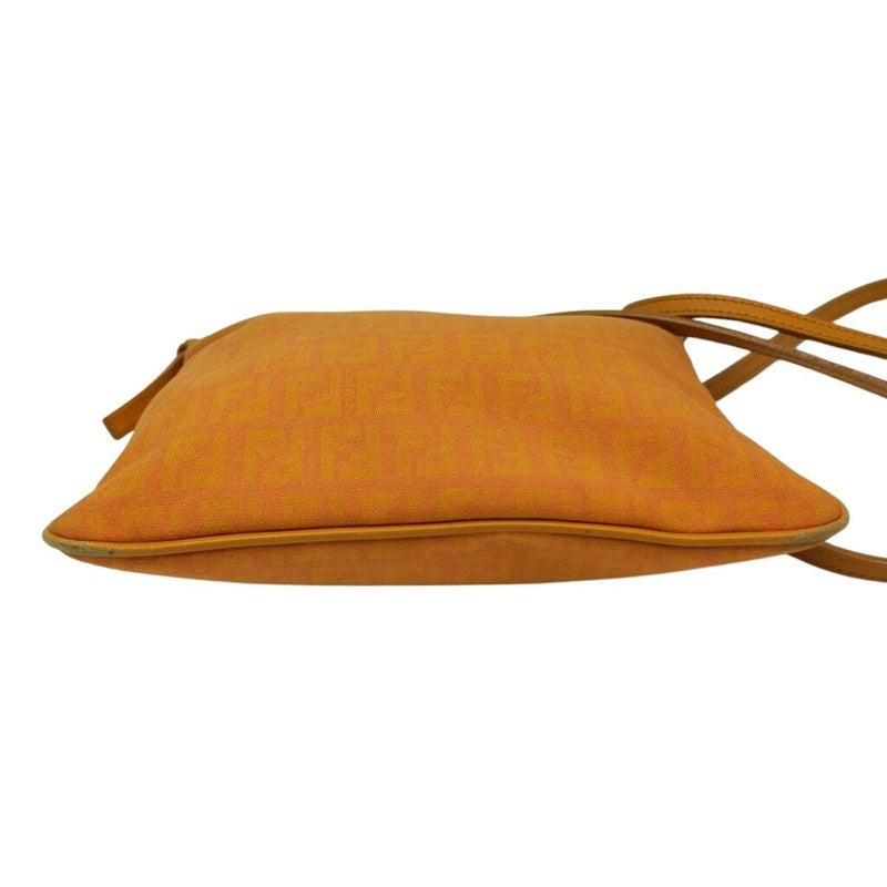 Fendi Shoulder Bag Orange Canvas