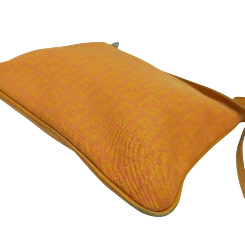 Fendi Shoulder Bag Orange Canvas