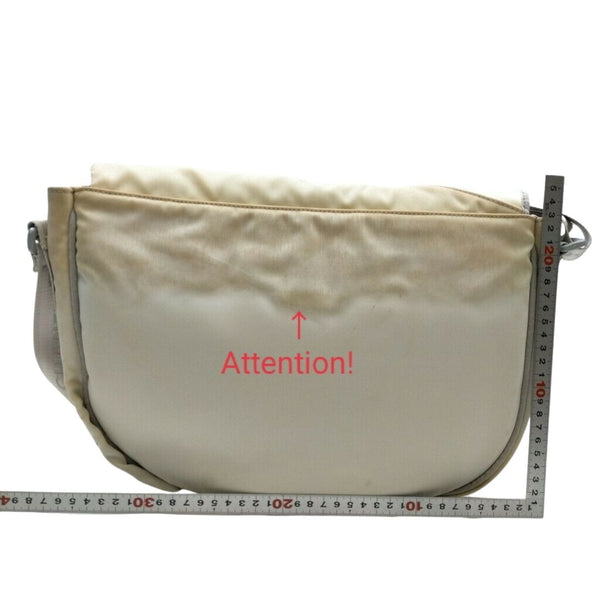 Chanel Crossbody Bag White Nylon