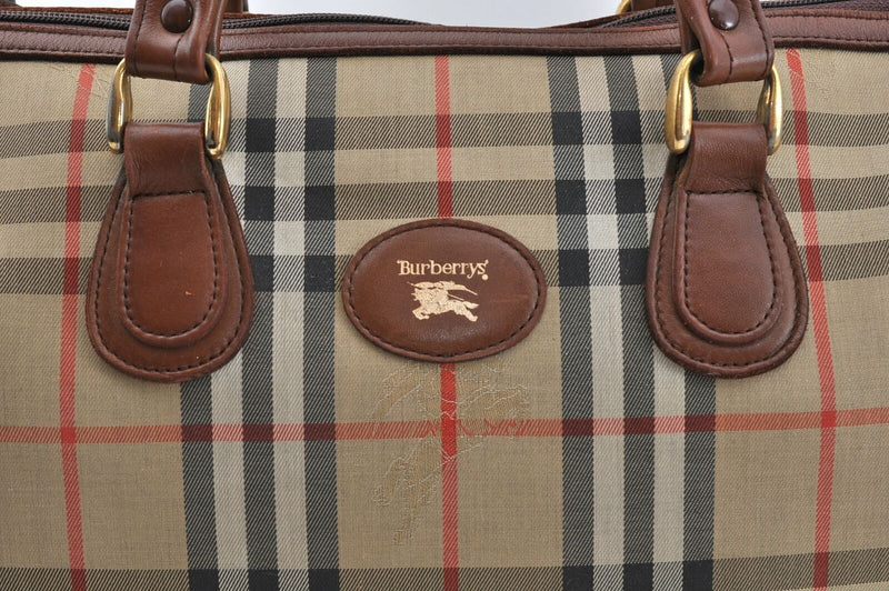 Burberry Nova Check Hand Bag Canvas