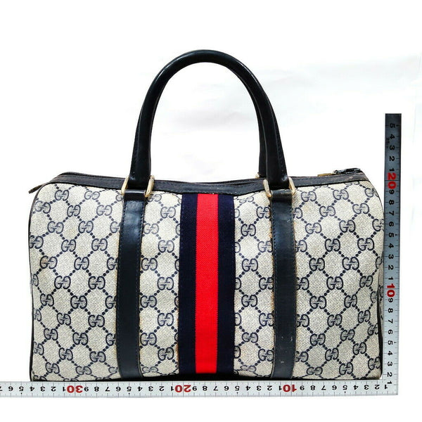 Gucci Vintage Hand Bag Blue Pvc