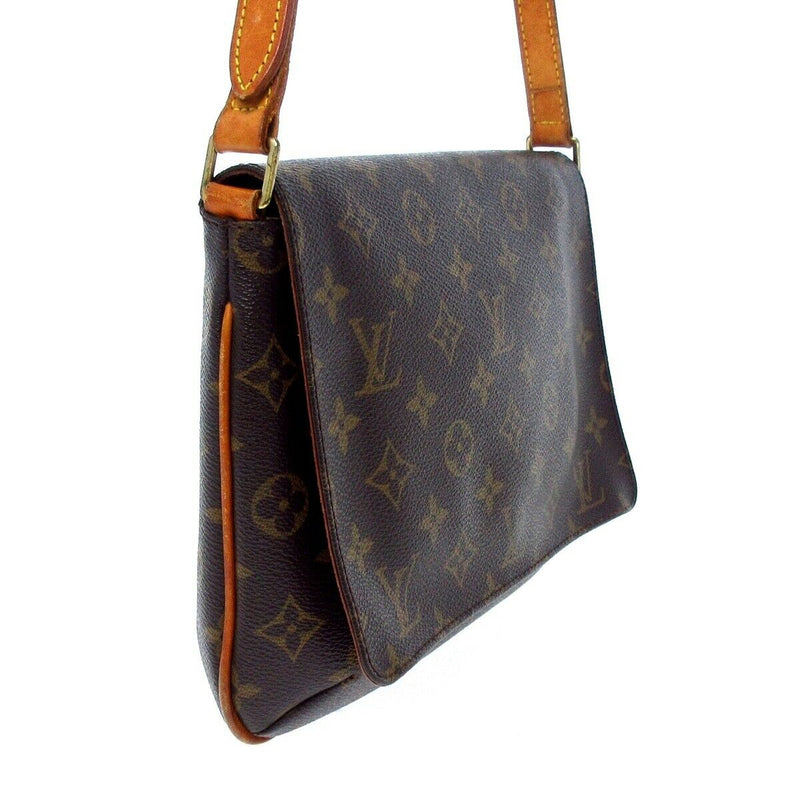 Louis Vuitton Musette Tango Canvas Shoulder Bag (pre-owned) in Gray
