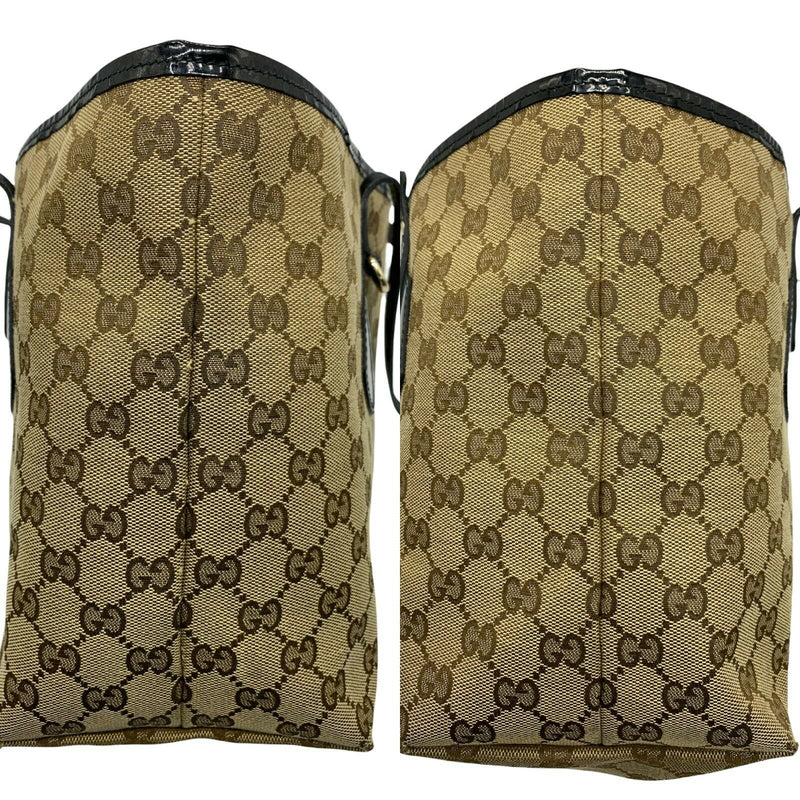 Gucci Gg Shoulder Bag Brown Canvas