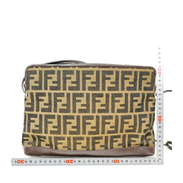 Fendi Crossbody Bag Brown Canvas