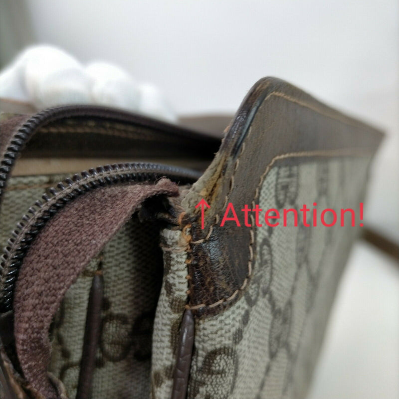 Gucci Crossbody Bag Brown Canvas