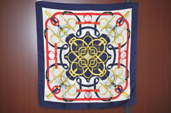 Hermes Carre 90 Scarf 'Eperon D'Or'