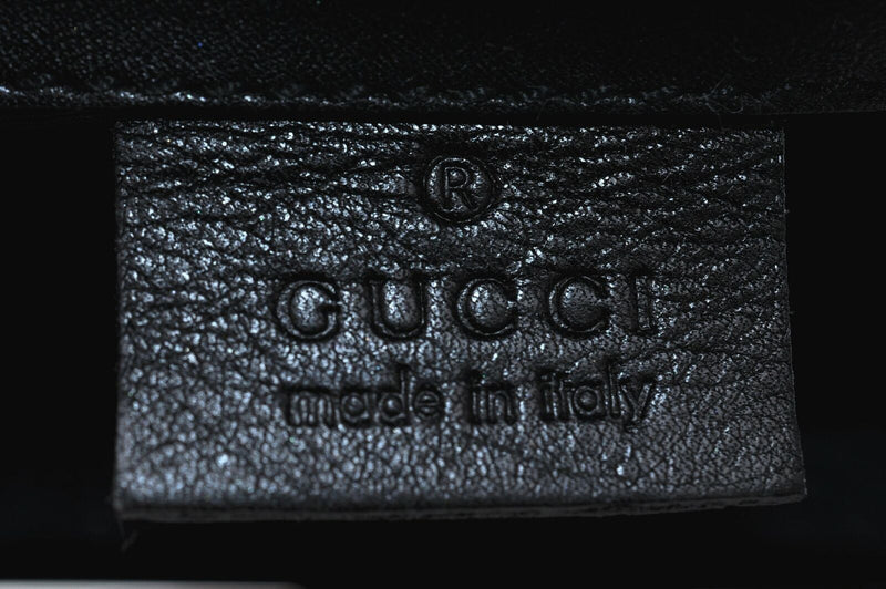 Gucci Gg Shoulder Bag Black Canvas