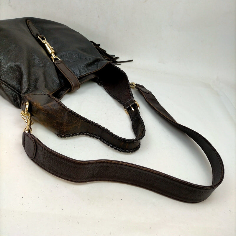 Gucci Shoulder Bag Black Leather