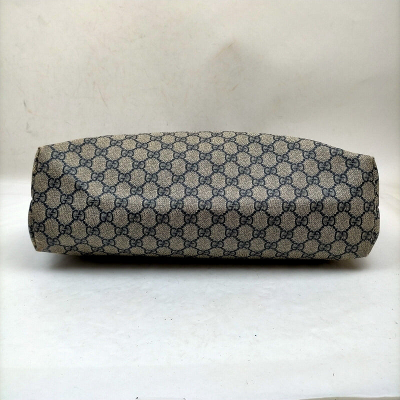 Gucci Shoulder Bag Navy Blue Canvas