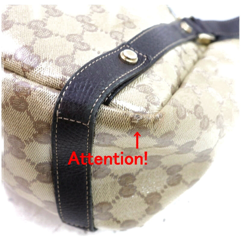 Pre-loved authentic Gucci Abbey Coated Canvas Brown sale at jebwa.