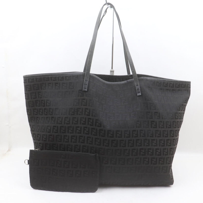 Fendi Shoulder Bag Black Canvas