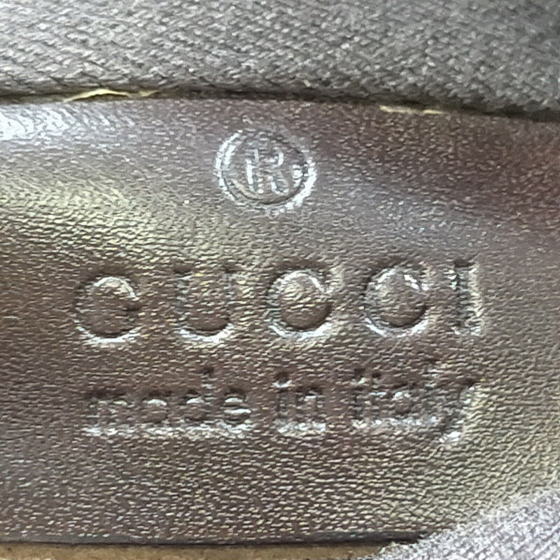 Gucci Hand Bag Brown Canvas