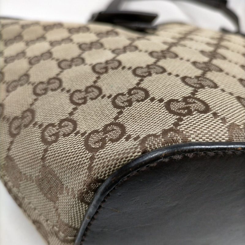 Gucci Shoulder Bag Brown Canvas