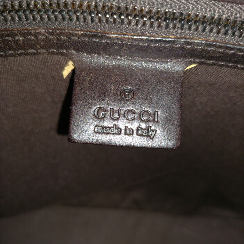 Gucci Shoulder Bag Brown Canvas