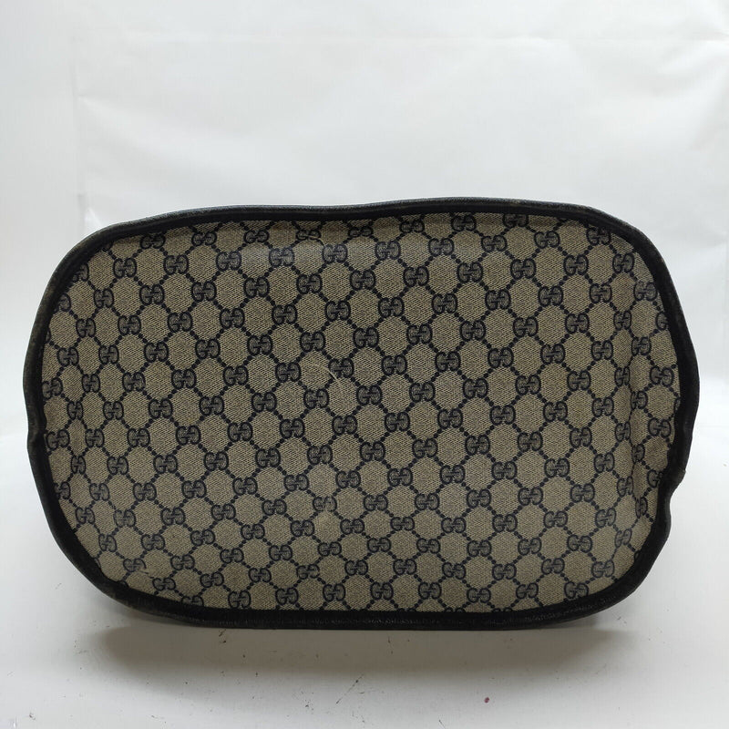 Gucci Travel Bag Navy Blue Coated