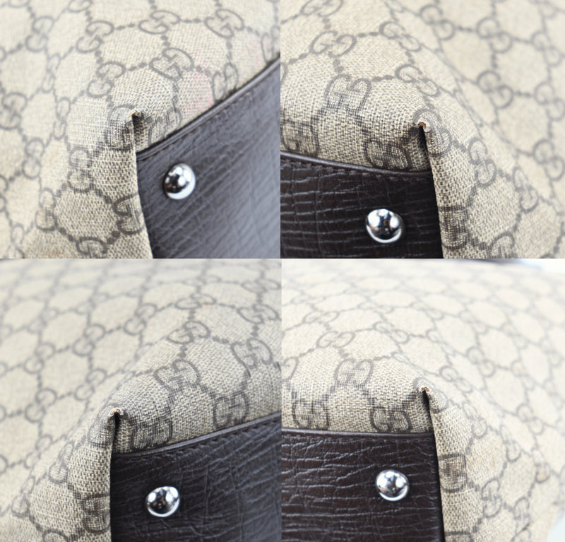 Gucci Shoulder Bag Brown Canvas