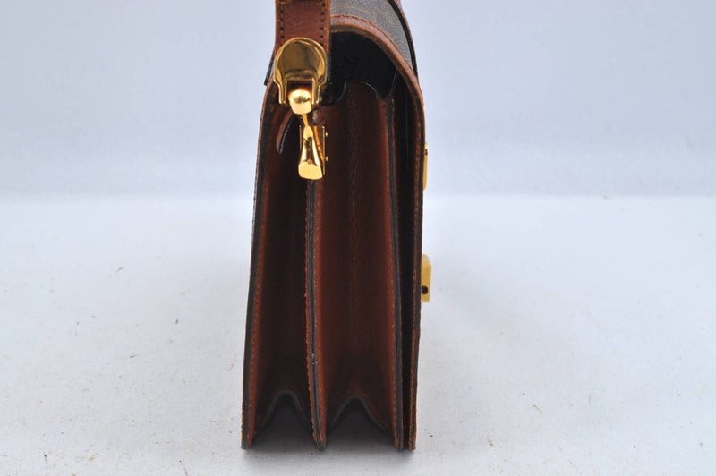 Louis+Vuitton+Rond+Point+Shoulder+Bag+Brown+Leather for sale online