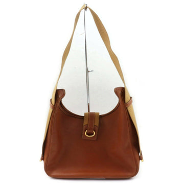 Hermes Brown Leather Shoulder Bag