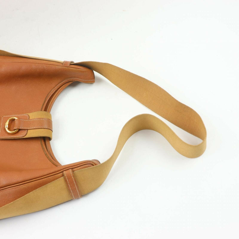 Hermes Brown Leather Shoulder Bag