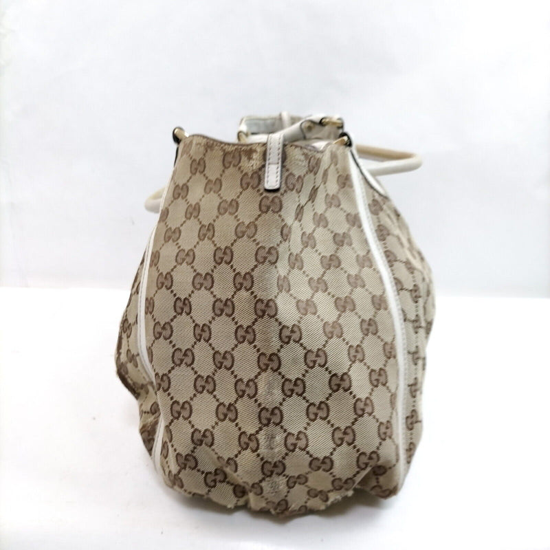 Gucci Shoulder Bag Brown Canvas
