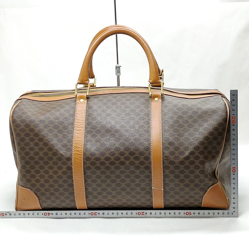 Celine Travel Bag Brown Coated