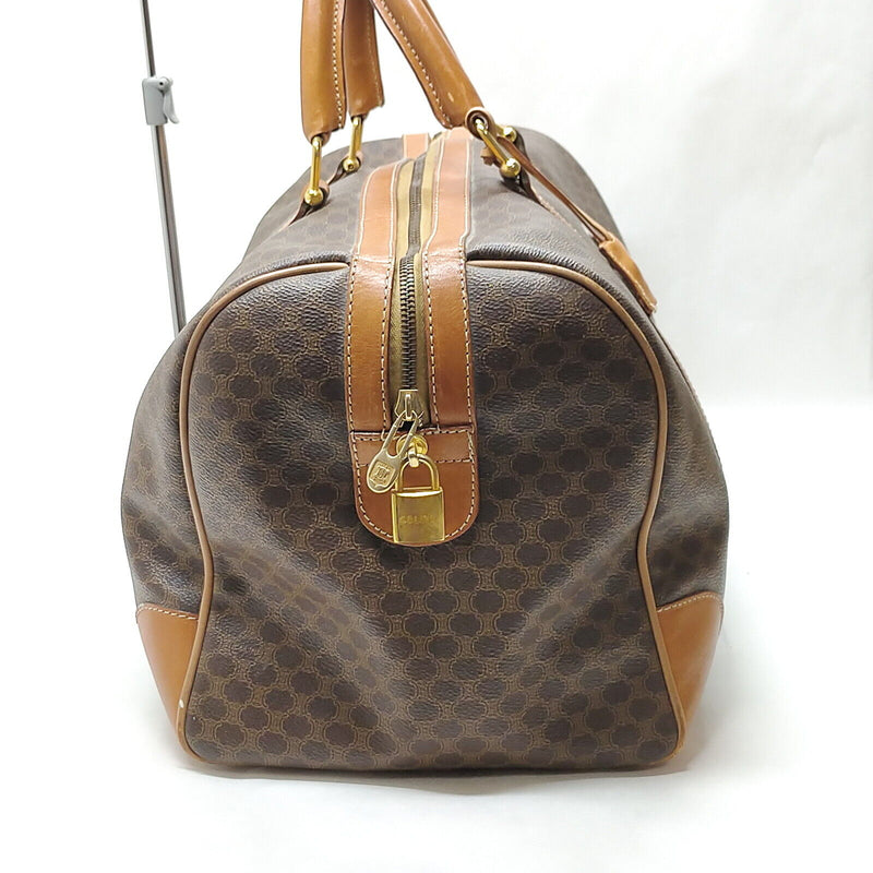 Celine Travel Bag Brown Coated