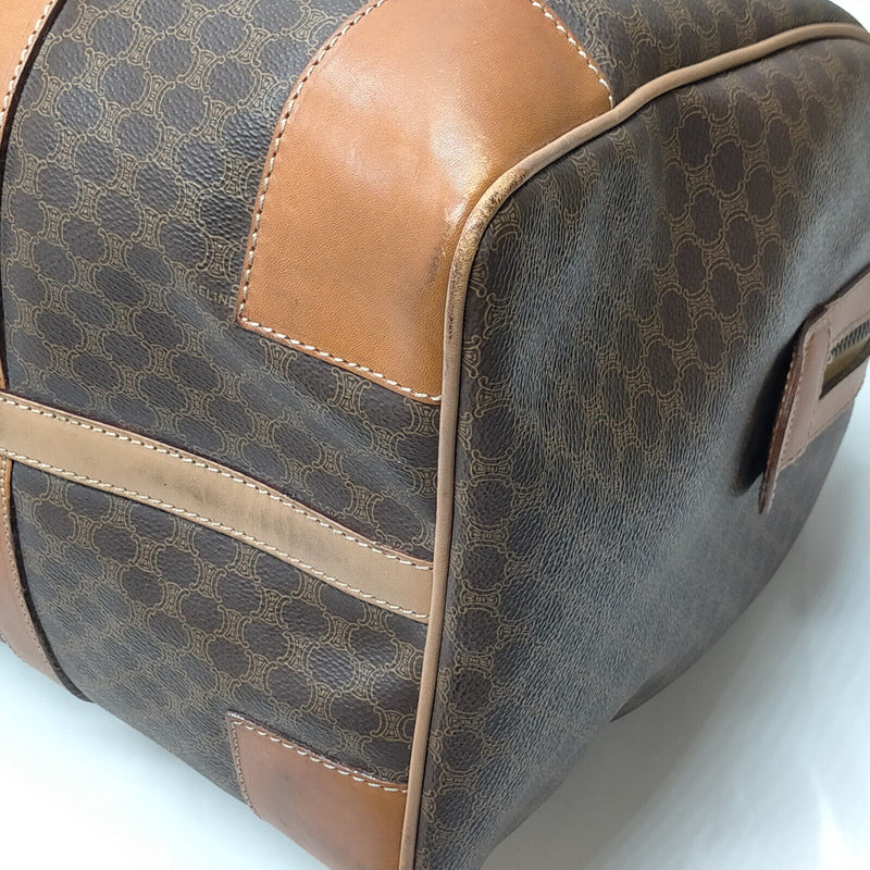 Celine Travel Bag Brown Coated