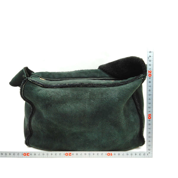 Chanel Shoulder Bag Black Suede