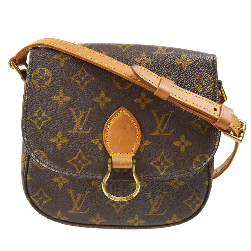 Authentic Louis Vuitton Saint Cloud GM Monogram Shoulder Bag Brown #18260