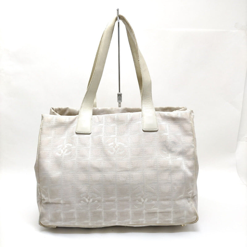 Chanel Hand Bag White Nylon