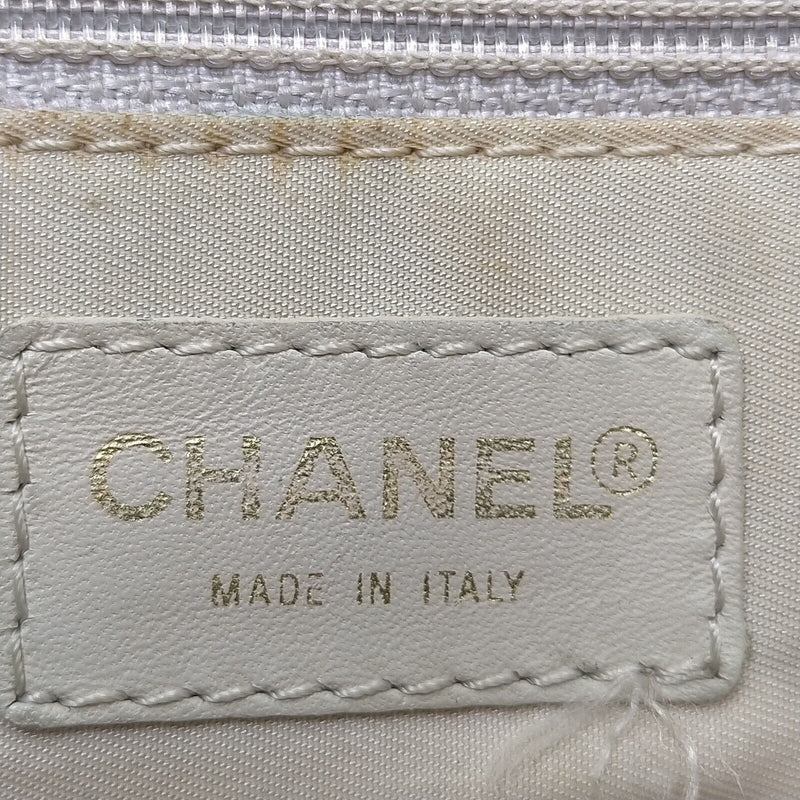 Chanel Hand Bag White Nylon