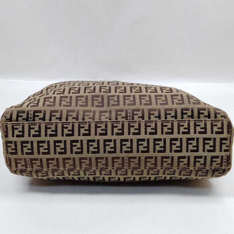 Fendi Hand Bag Brown Nylon