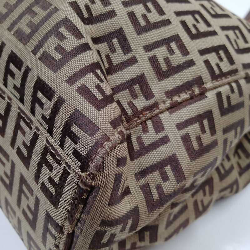 Fendi Hand Bag Brown Nylon