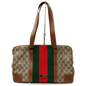 Gucci Gg Tote Bag Brown Canvas