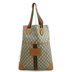 Pre-loved authentic Gucci Sherry Line Tote Bag Brown sale at jebwa.