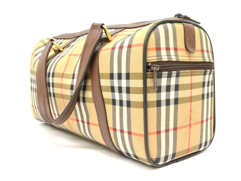 Pre-loved authentic Burberry Plaid Boston Satchel Hand sale at jebwa