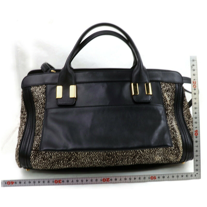 Pre-loved authentic Chloe Hand Bag Black Unborn Calf sale at jebwa