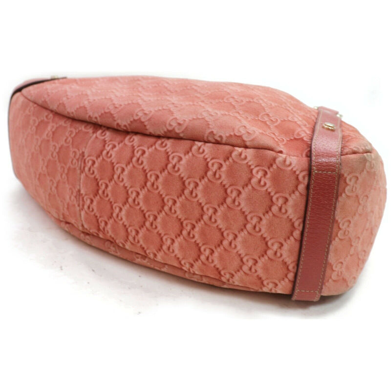 Pre-loved authentic Gucci Shoulder Bag Pink Suede sale at jebwa